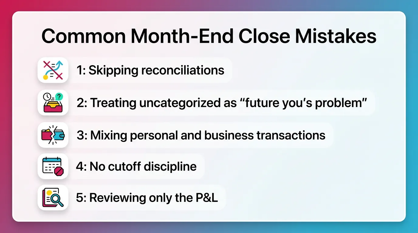 Common Month-End Close Mistakes