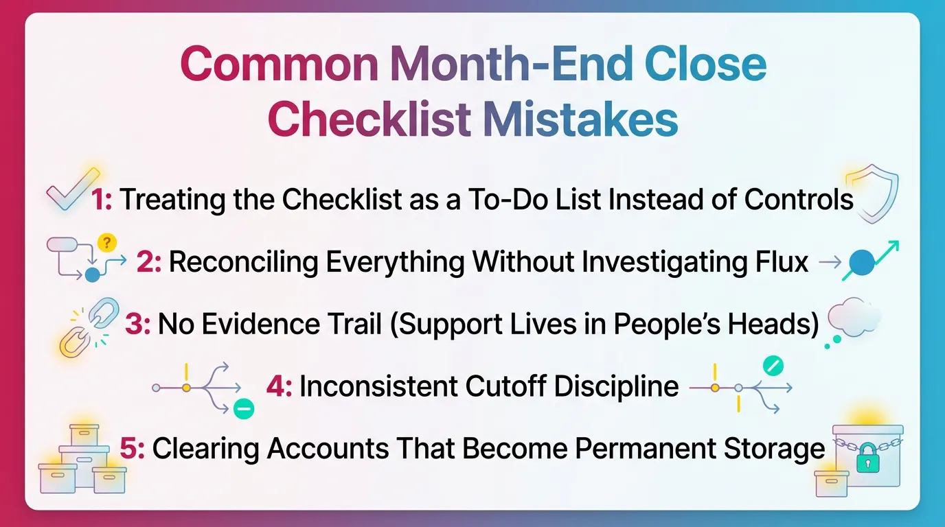 Common Month End Close Checklist Mistakes