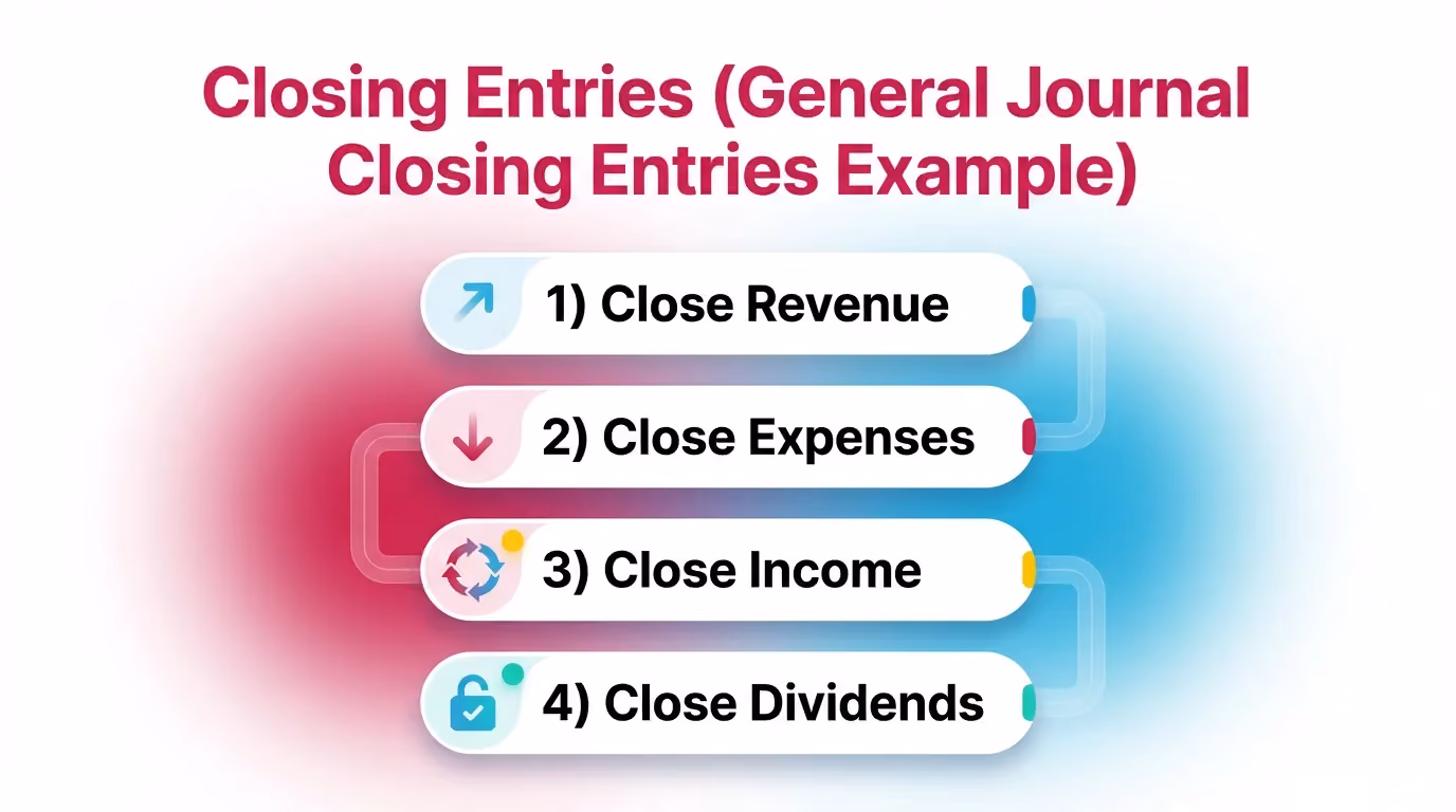 Closing Entries (General Journal Closing Entries Example)