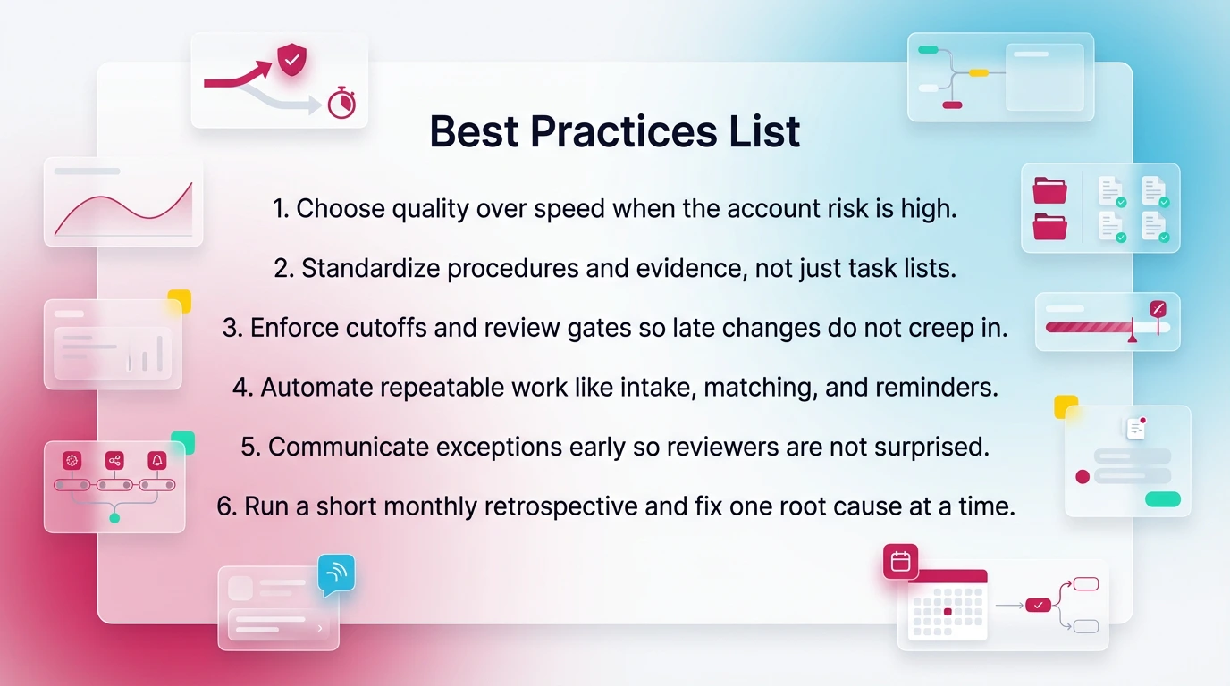 Best Practices List (6 Bullets)