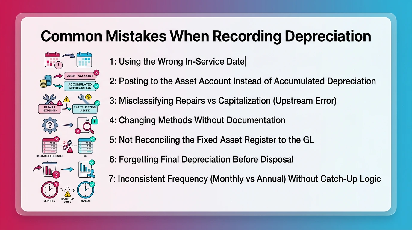 Common Mistakes When Recording Depreciation