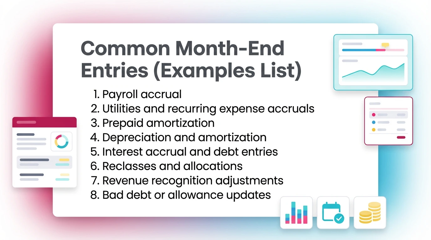 Common Month-End Entries (Examples List)