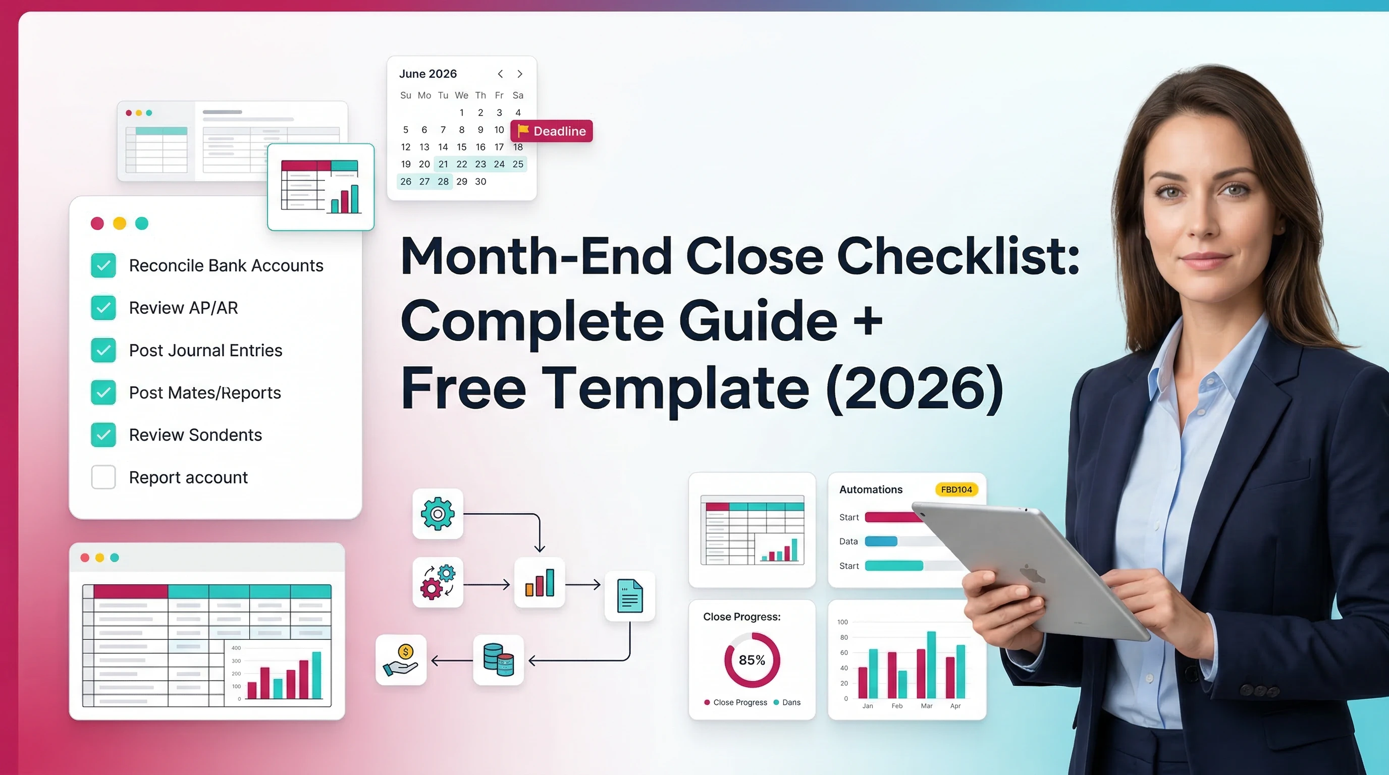 Month End Close Checklist (Free Template) for Accountants