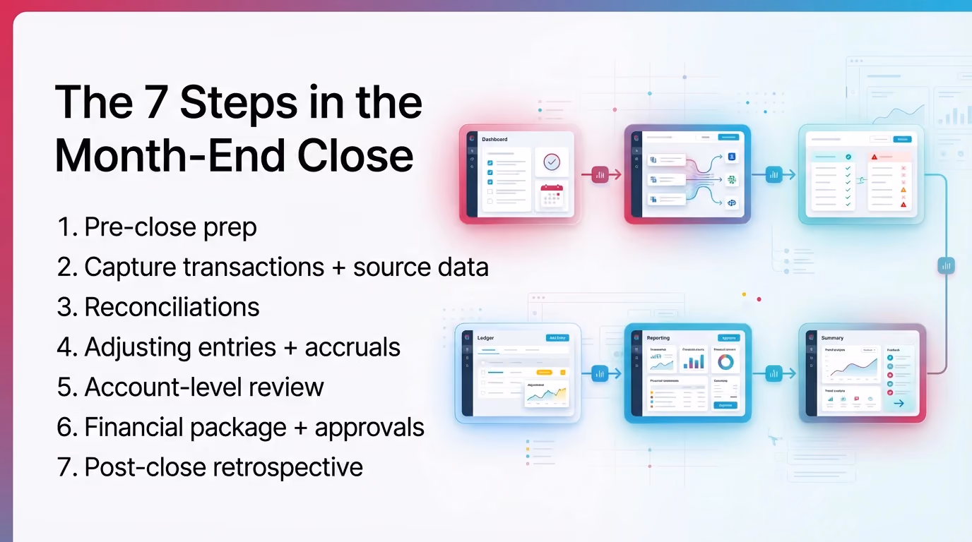 The 7 Steps in the Month-End Close