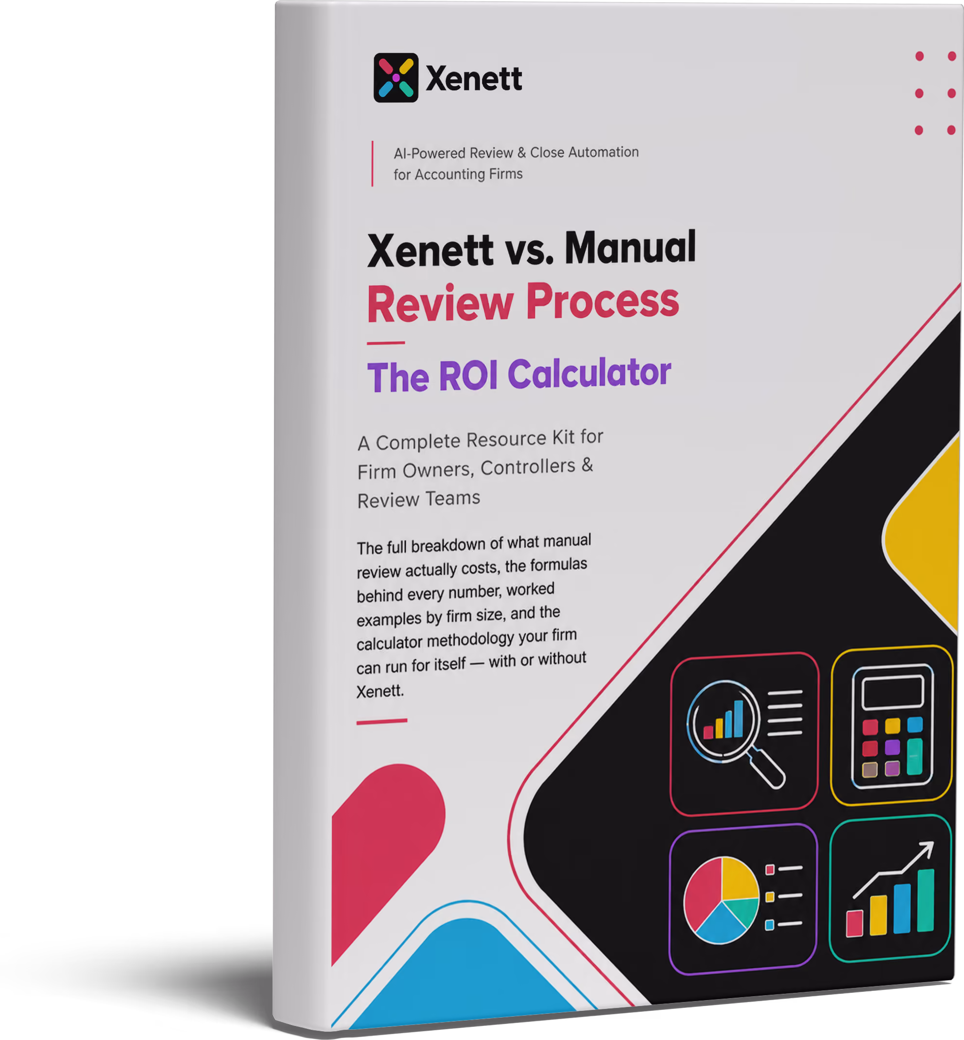 Xenett vs. Manual Review Process ROI Calculator resource kit cover