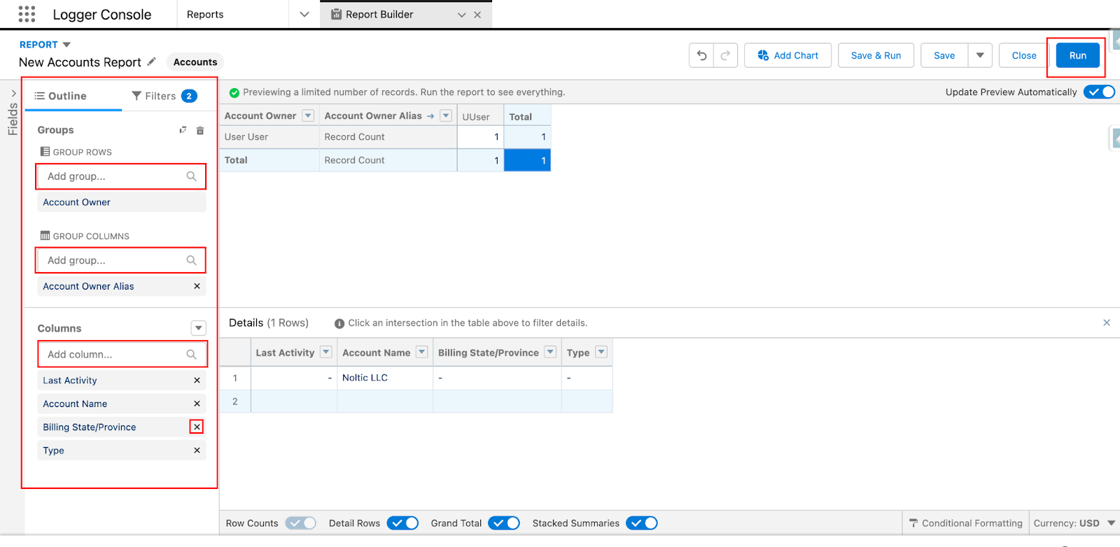 Filters customization