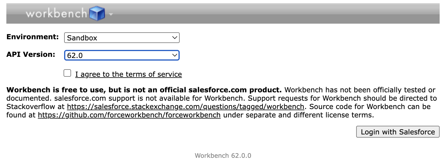 Salesforce Workbench