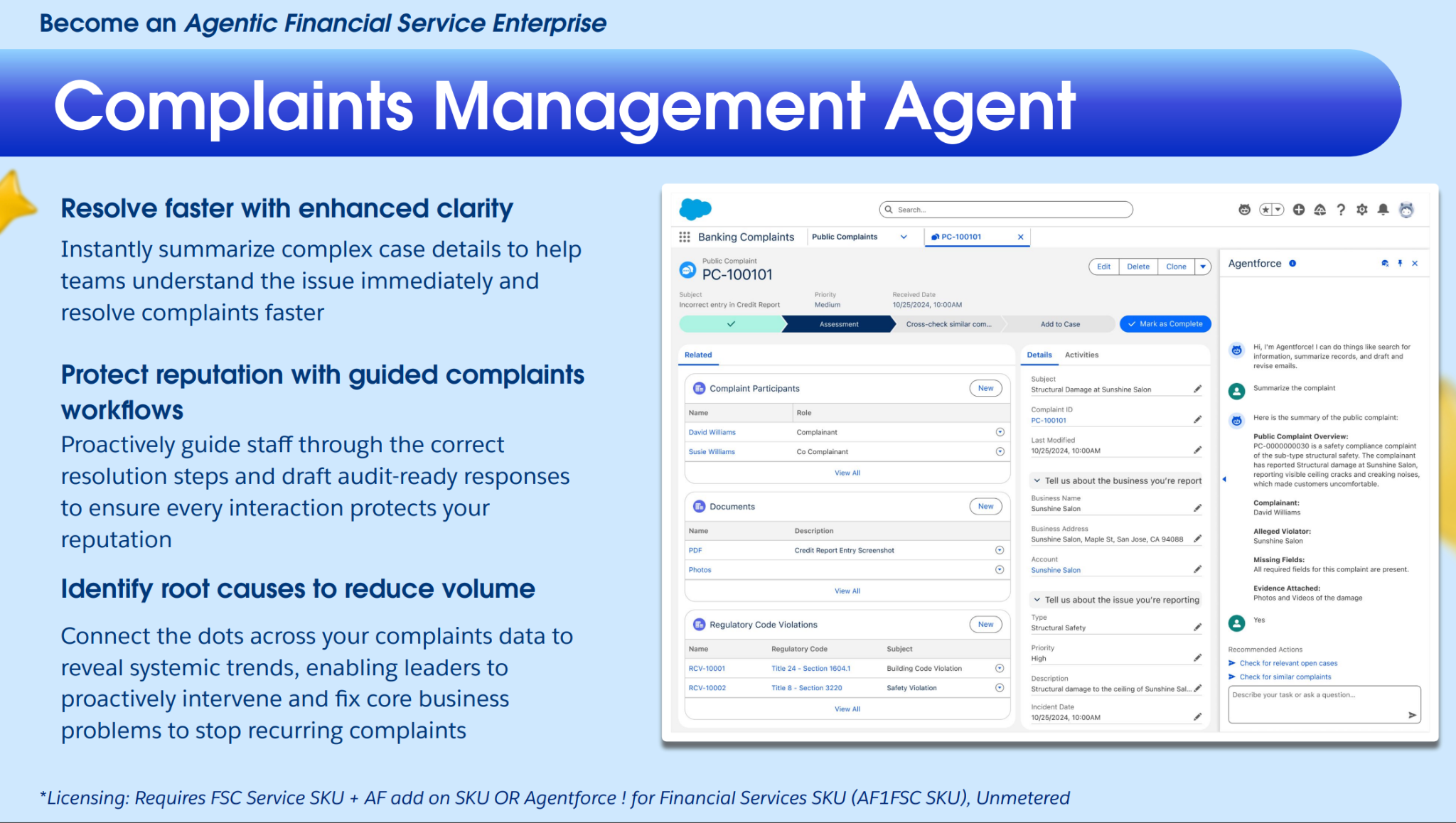 Agentforce for Financial Services