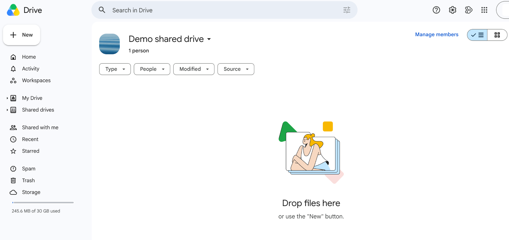 Figure 7. Enter the Shared Drive name.