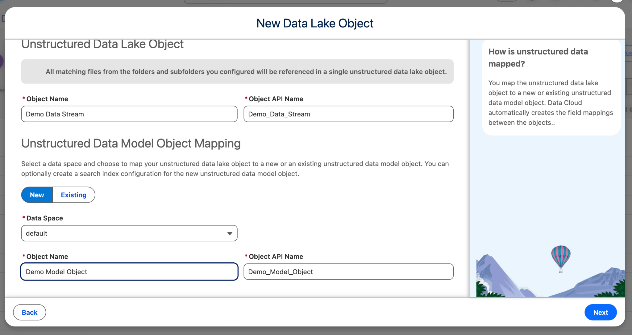 Figure 16. Configure the connection, Shared Drive, and object details.