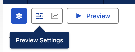 Figure 34. Open Preview Settings.