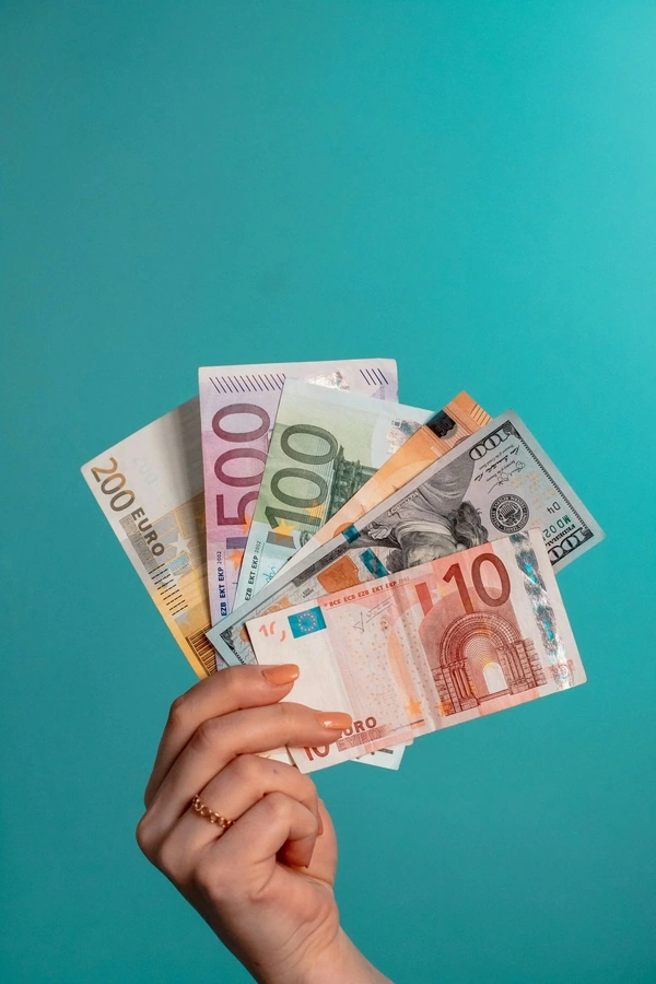 hand holding banknotes