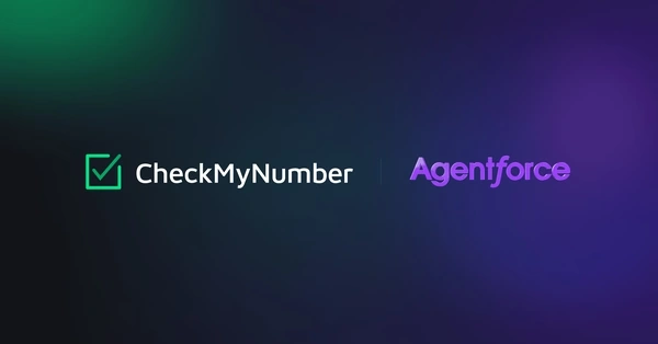 Agentforce and CheckMyNumber app