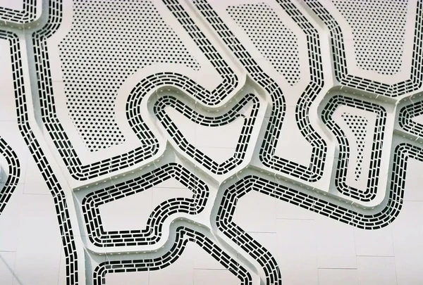 black and white tiles