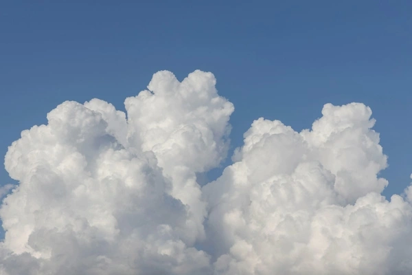 white clouds in the sky