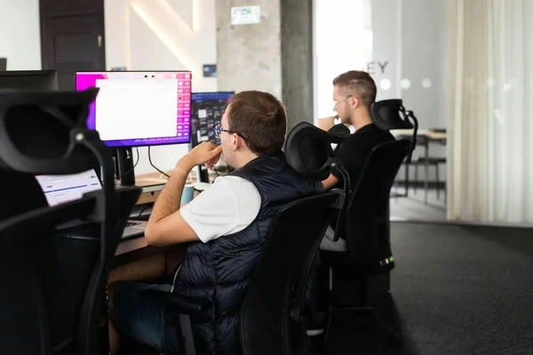 software engineers working in the office