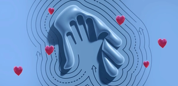 illustration of holding hands