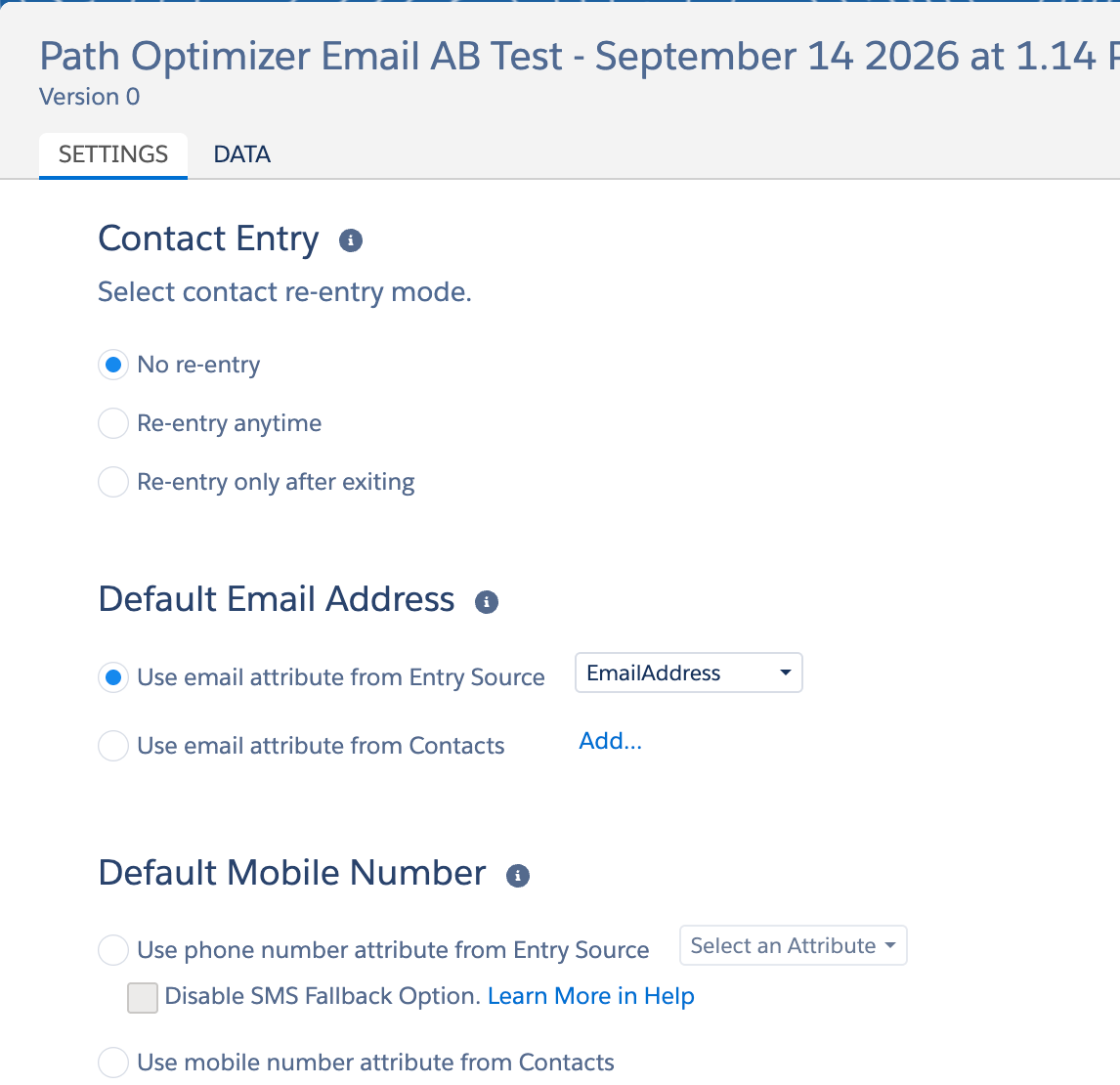 Path Optimizer Email A/B Test 