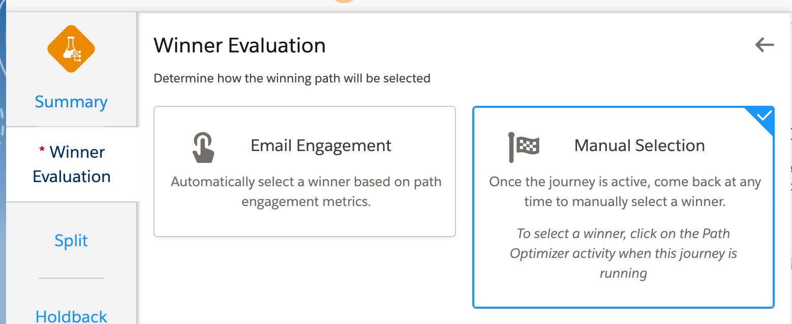 Email Engagement or Manual Selection