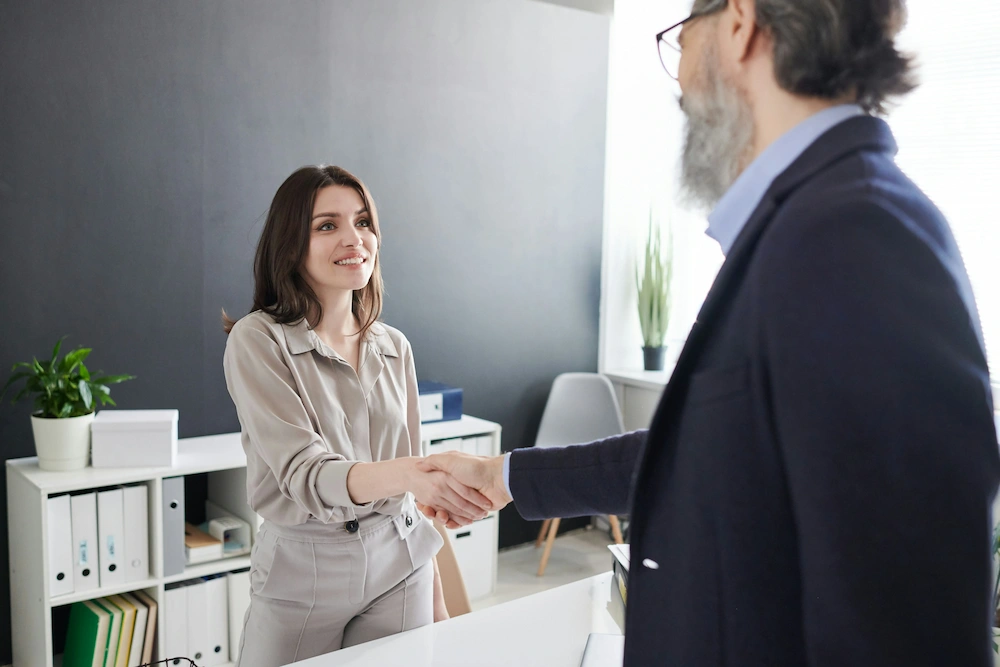 recruiter and candidate