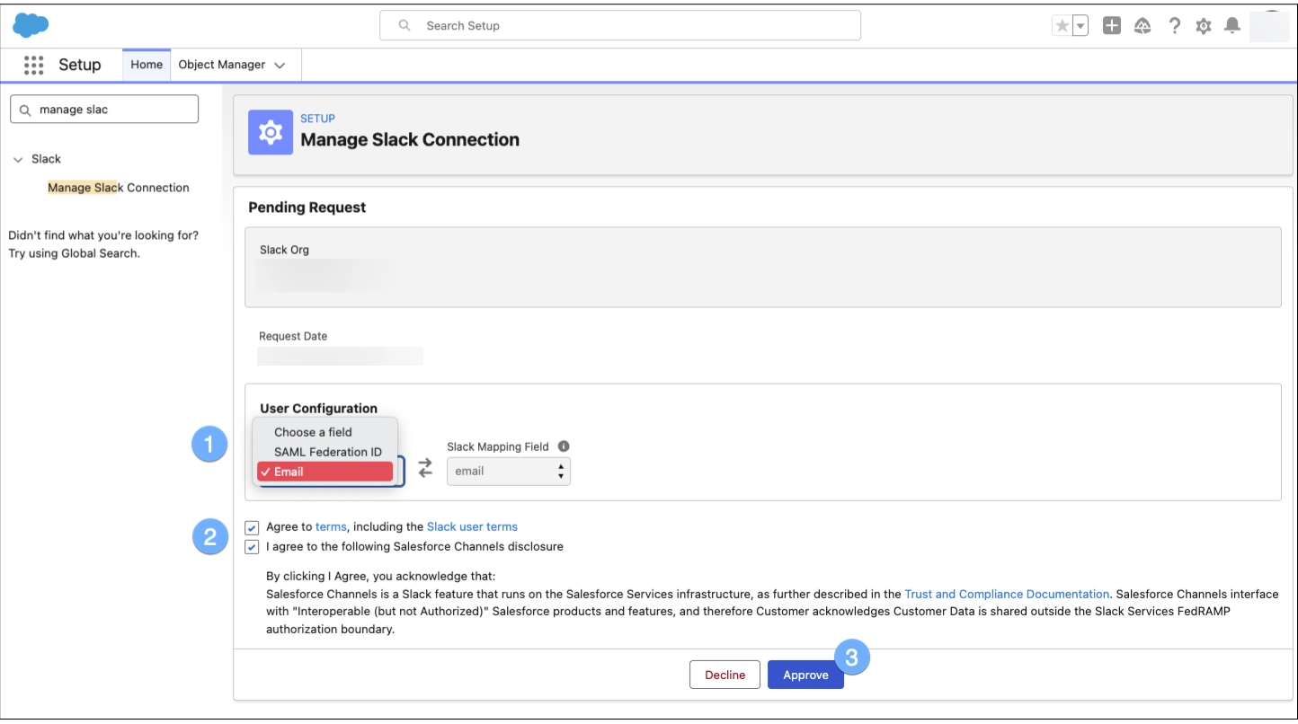 Approve it in Salesforce