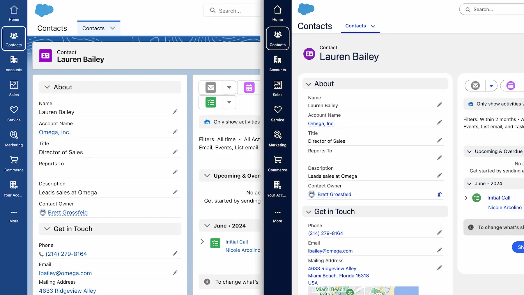 new Salesforce UI design
