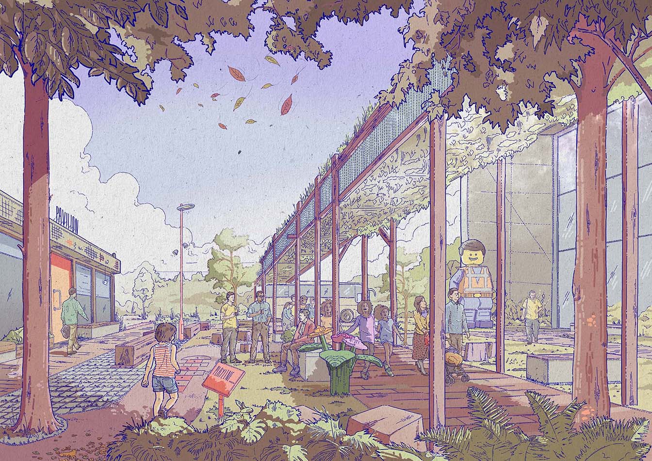 Illustrated visualisation for The LEGO group