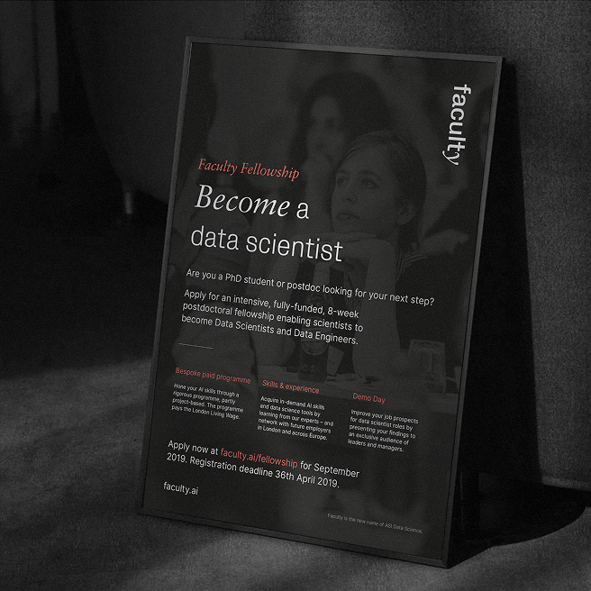 Faculty demo day printed poster