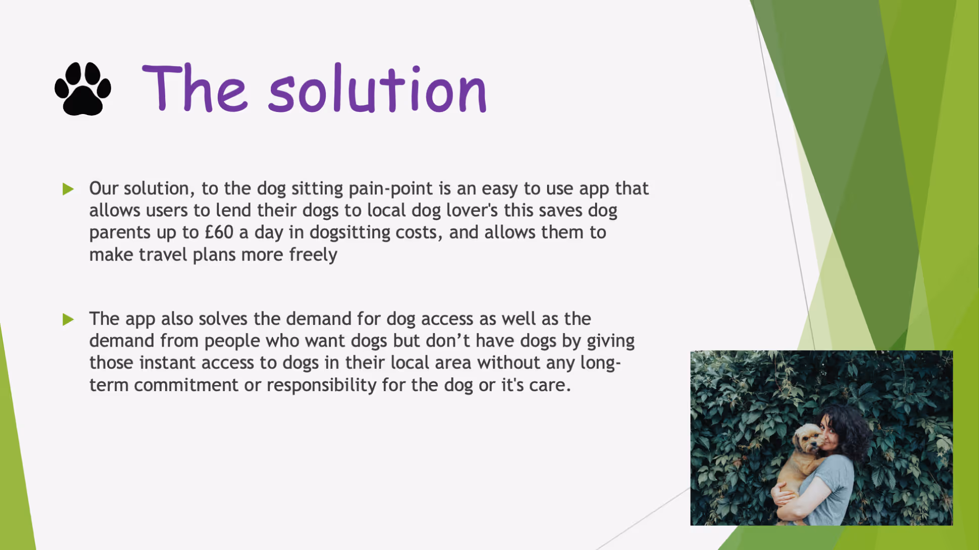 Poorly designed slide suing default template, cluttered with too much text.