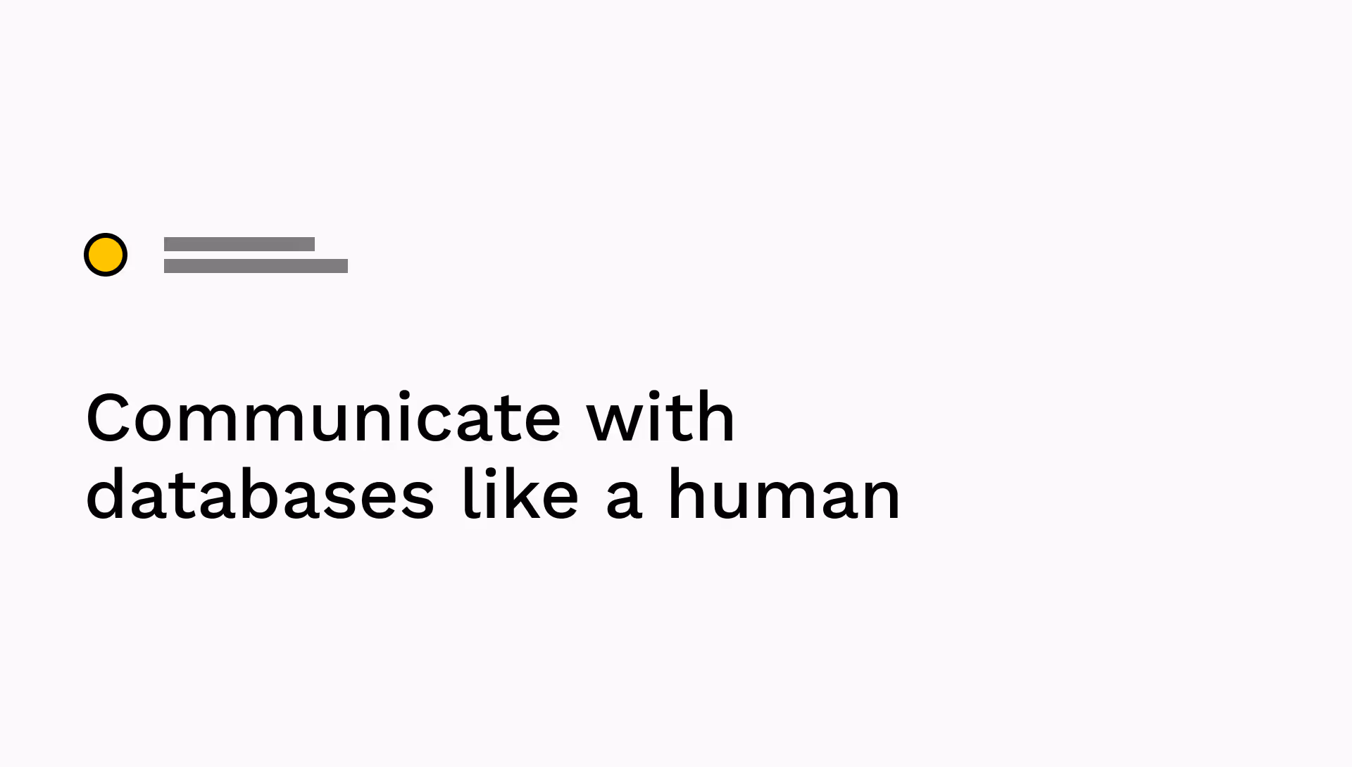 A pitch cover slide with clear takeaway