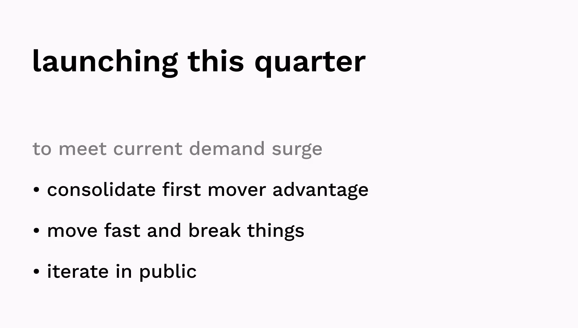 A stark but very clear slide