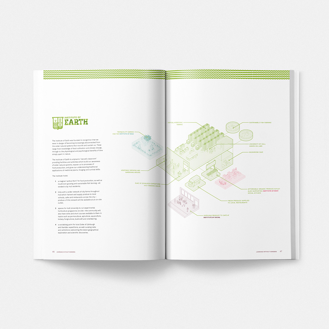 Learning Without Borders book Institute of Earth spread