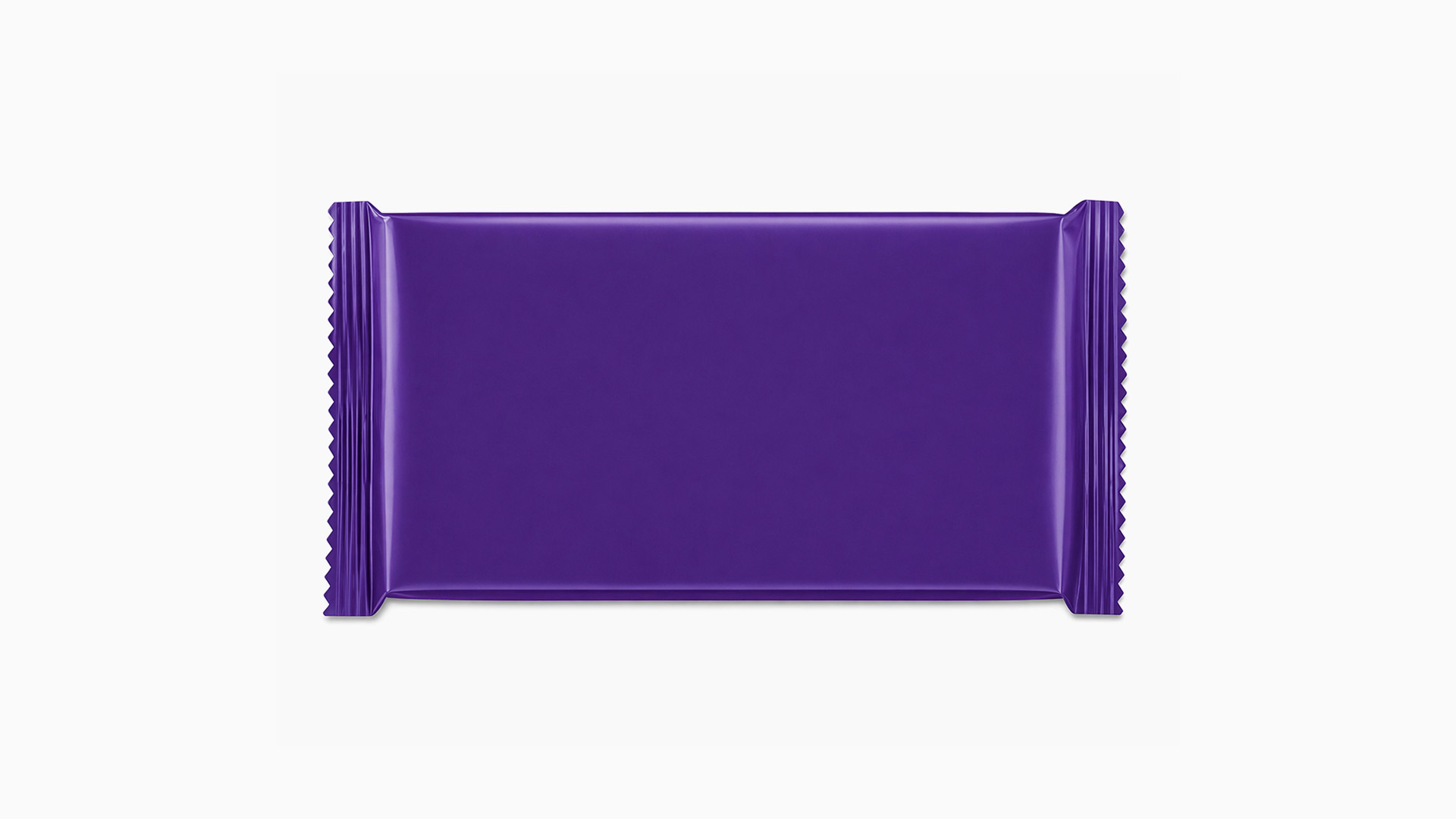 An unbranded but distinctive purple chocolate bar, evoking Cadbury's identity.