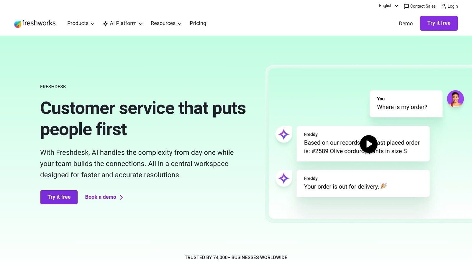 Zendesk AI (including Forethought technology)