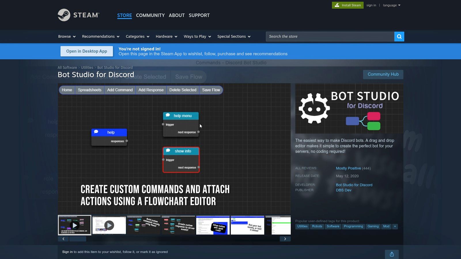 Discord Bot Studio (Steam)