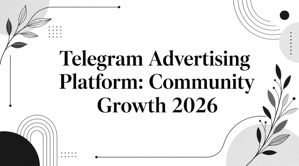 Telegram Advertising Platform: Community Growth 2026