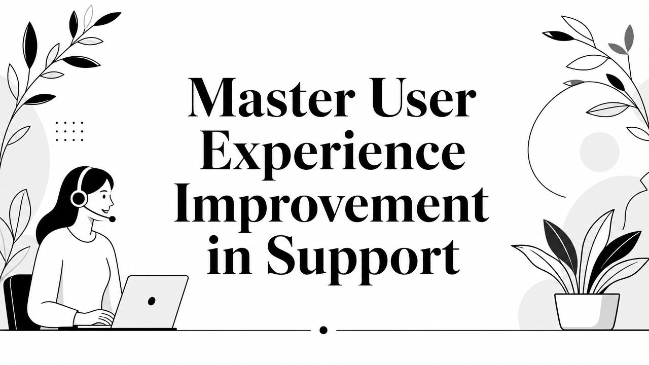 Master User Experience Improvement in Support