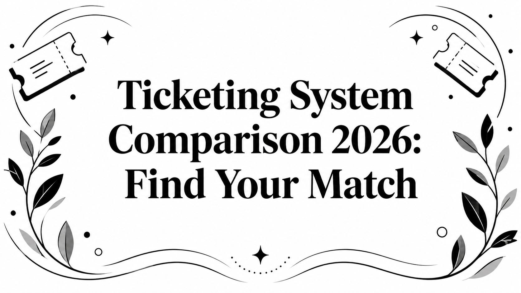 Ticketing System Comparison 2026: Find Your Match