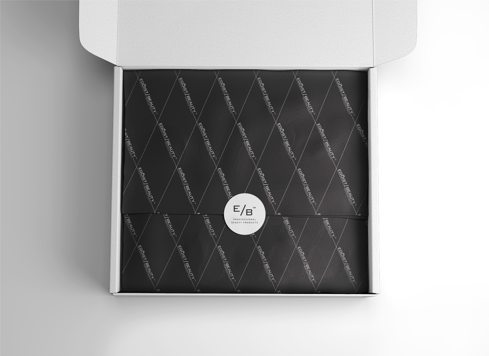 Series of social media graphics for Egoist Beauty promoting various offers and collections, including a gel polish course, autumn and wedding nail collections, product discounts, summer workshops, and a lash model recruitment announcement.