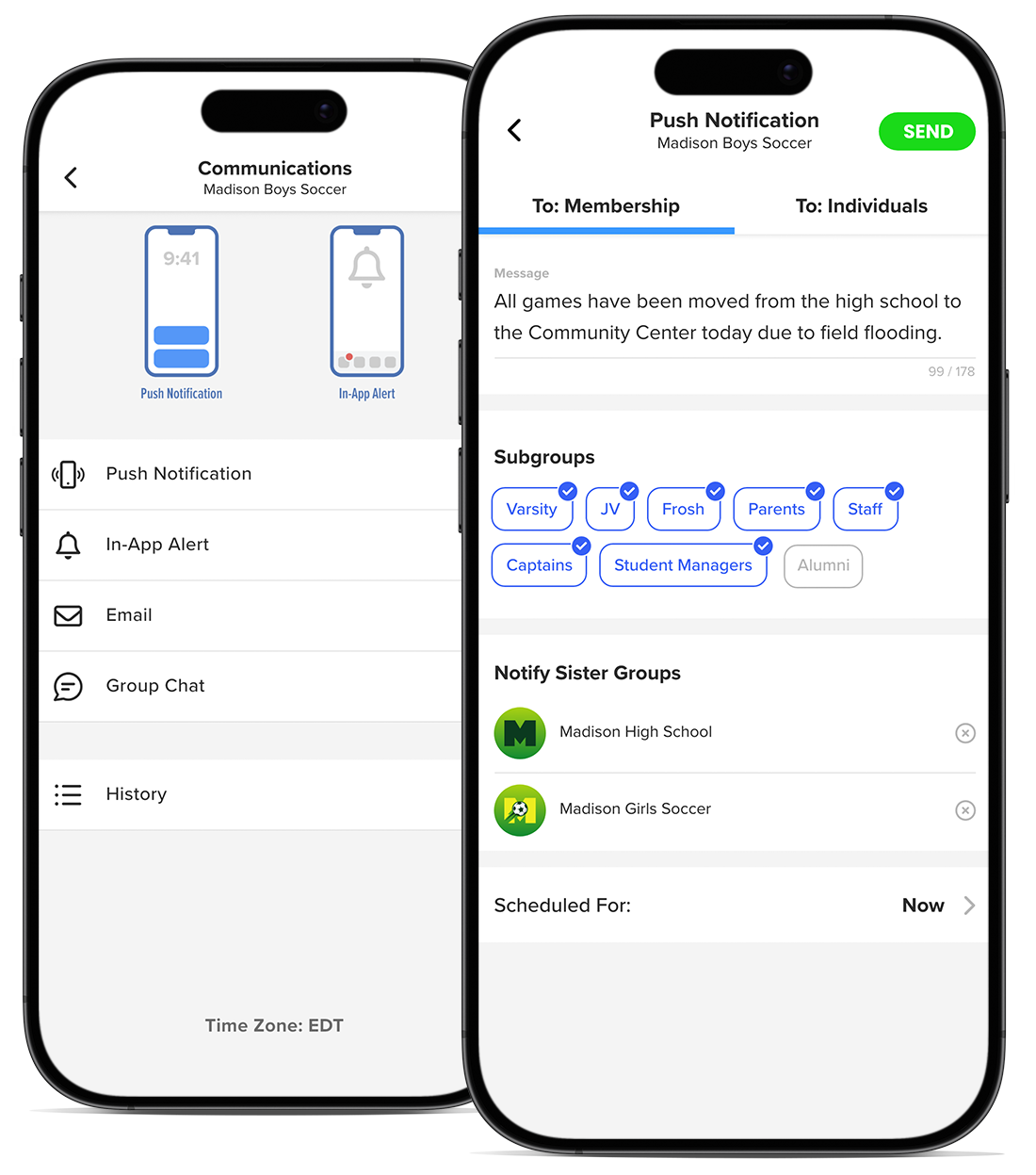 Dashboard mockup