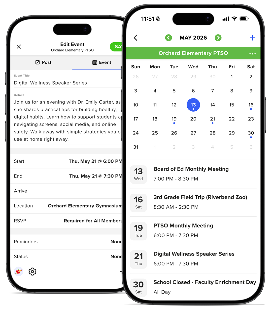 Dashboard mockup