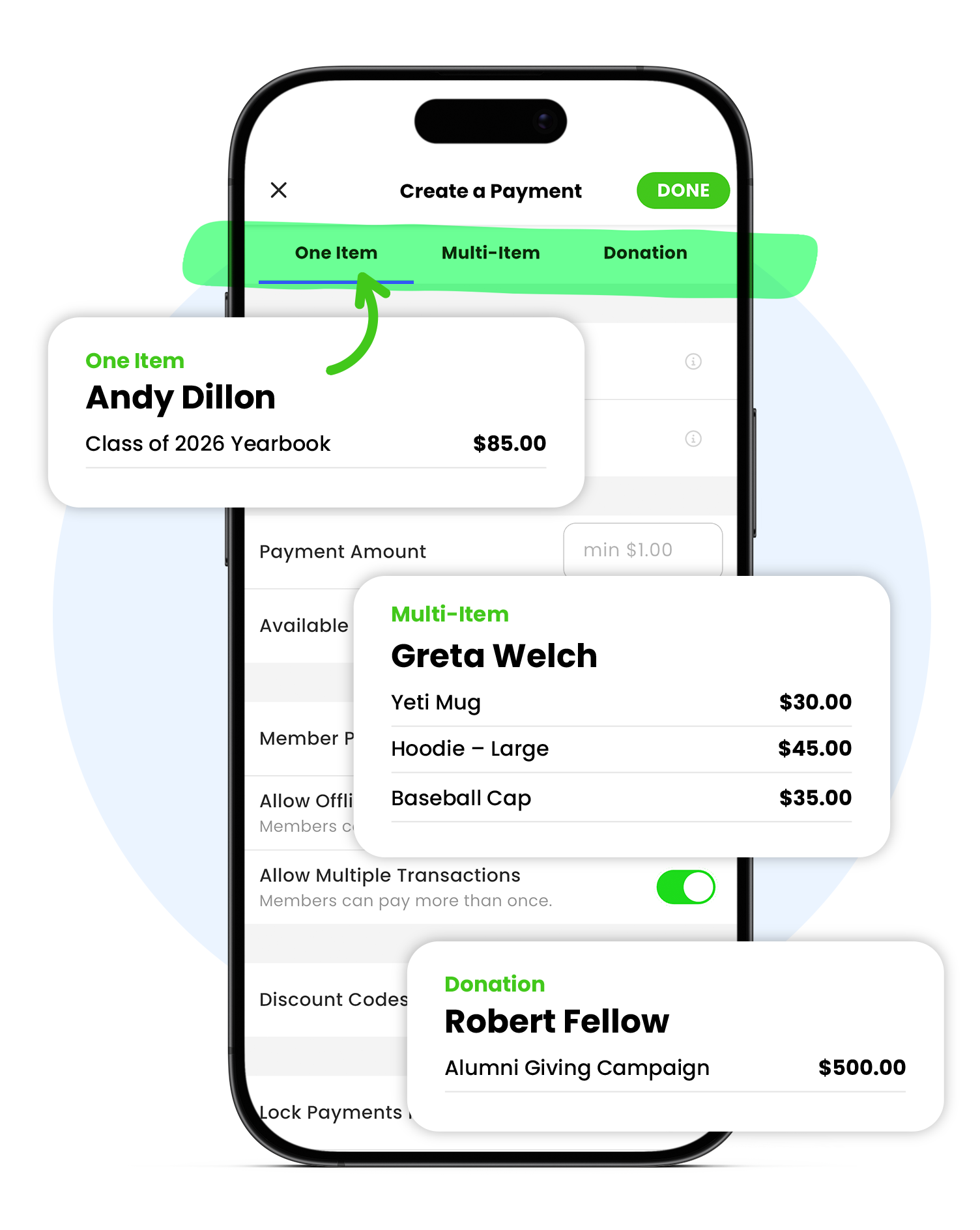 Dashboard mockup