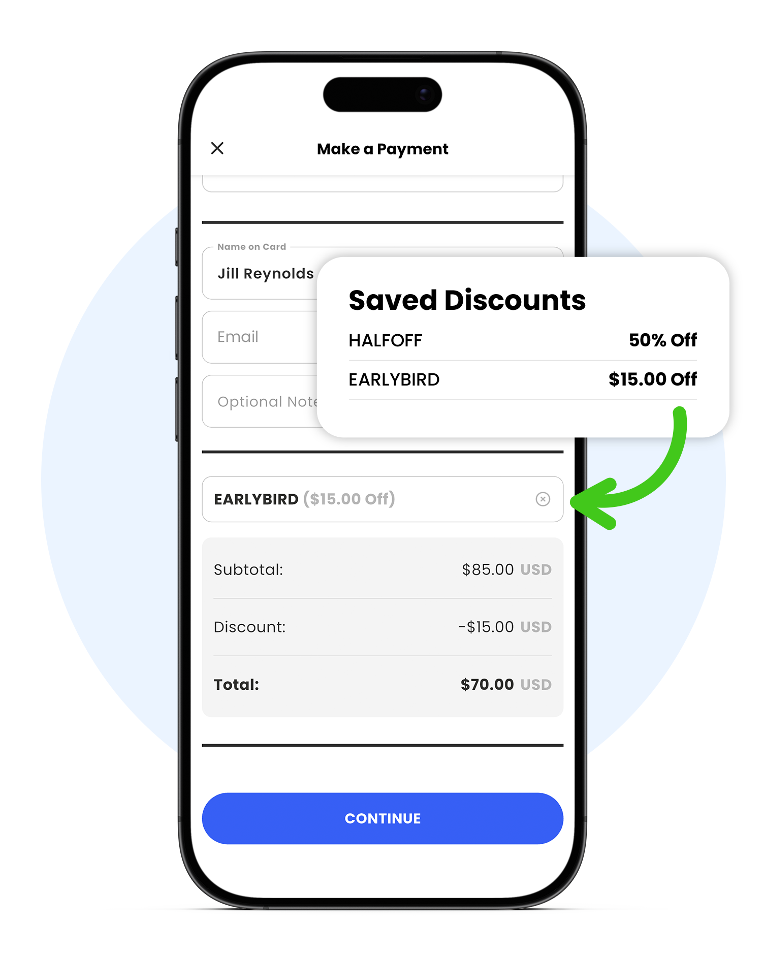 Dashboard mockup