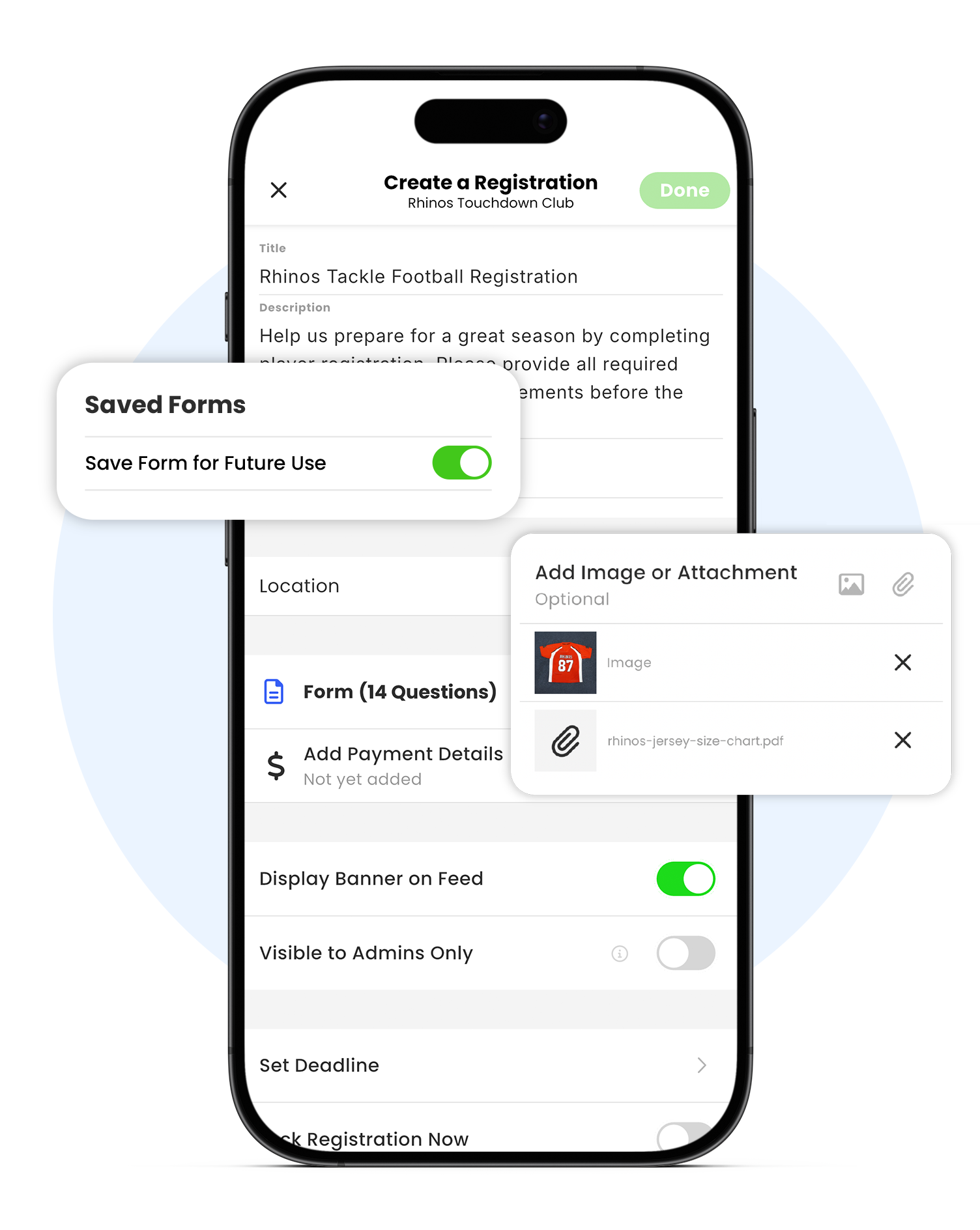 Dashboard mockup