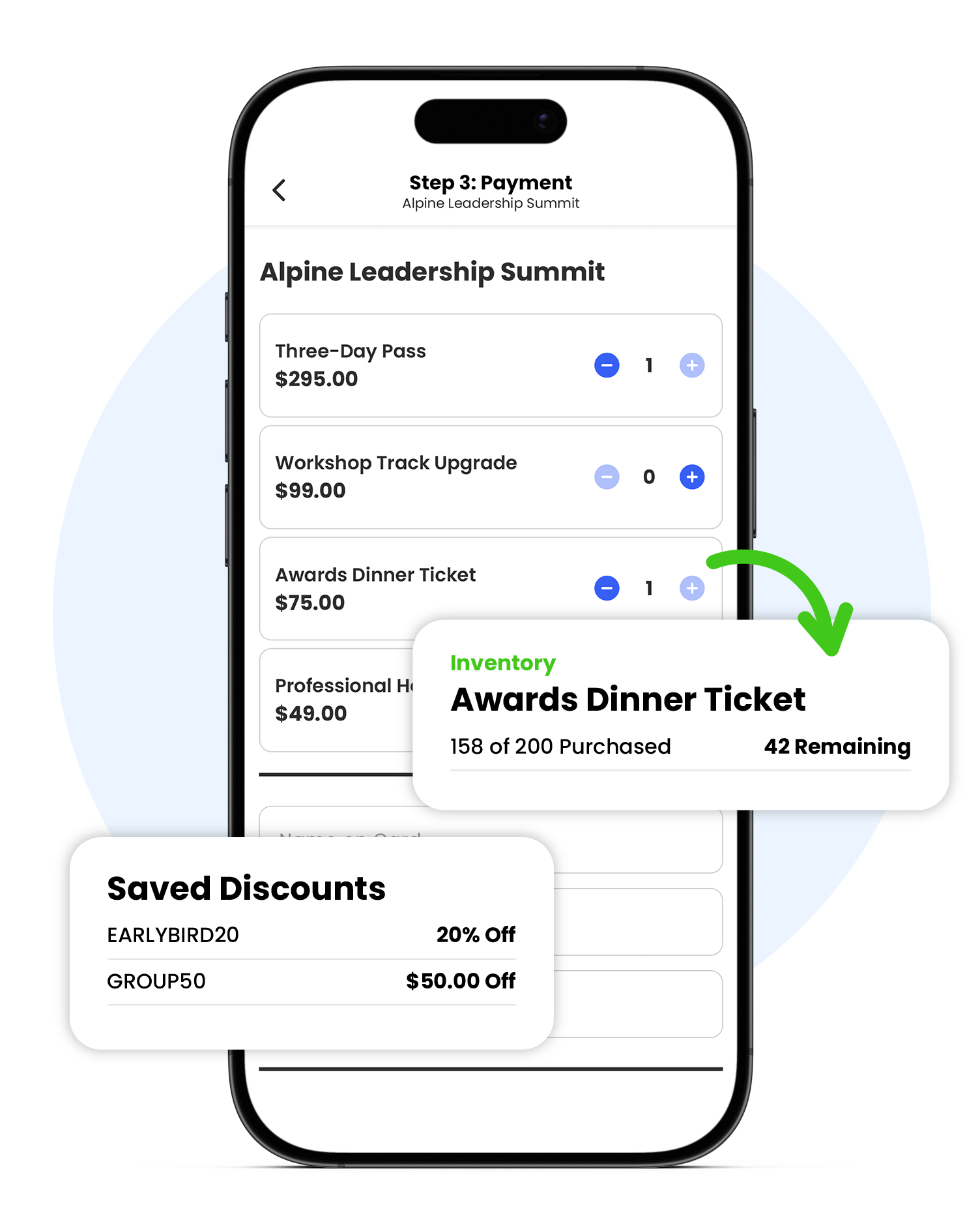 Dashboard mockup