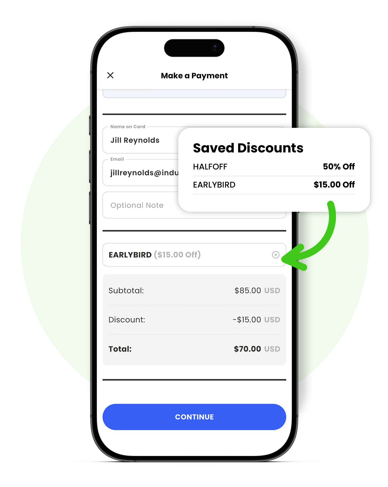 Dashboard mockup