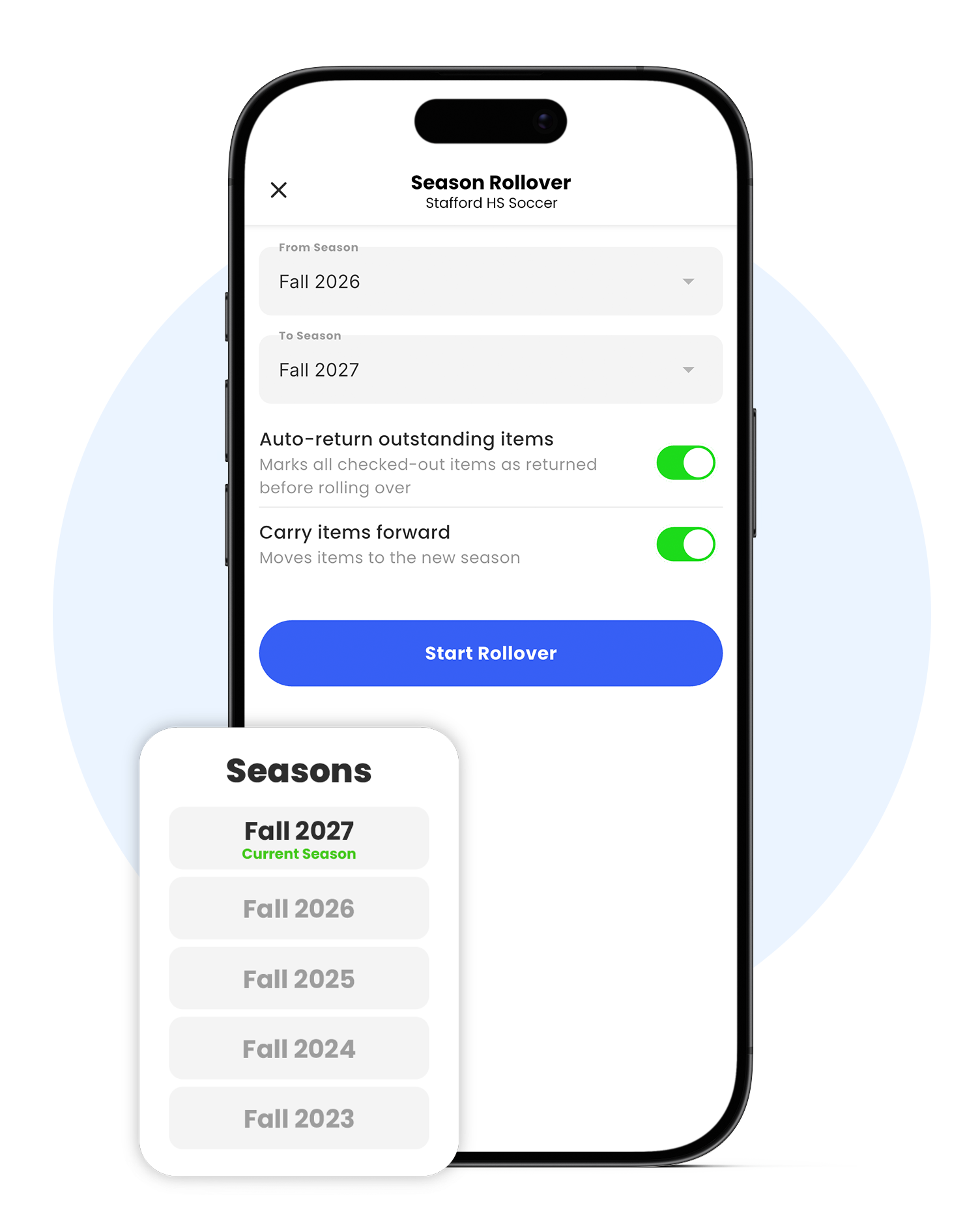Dashboard mockup
