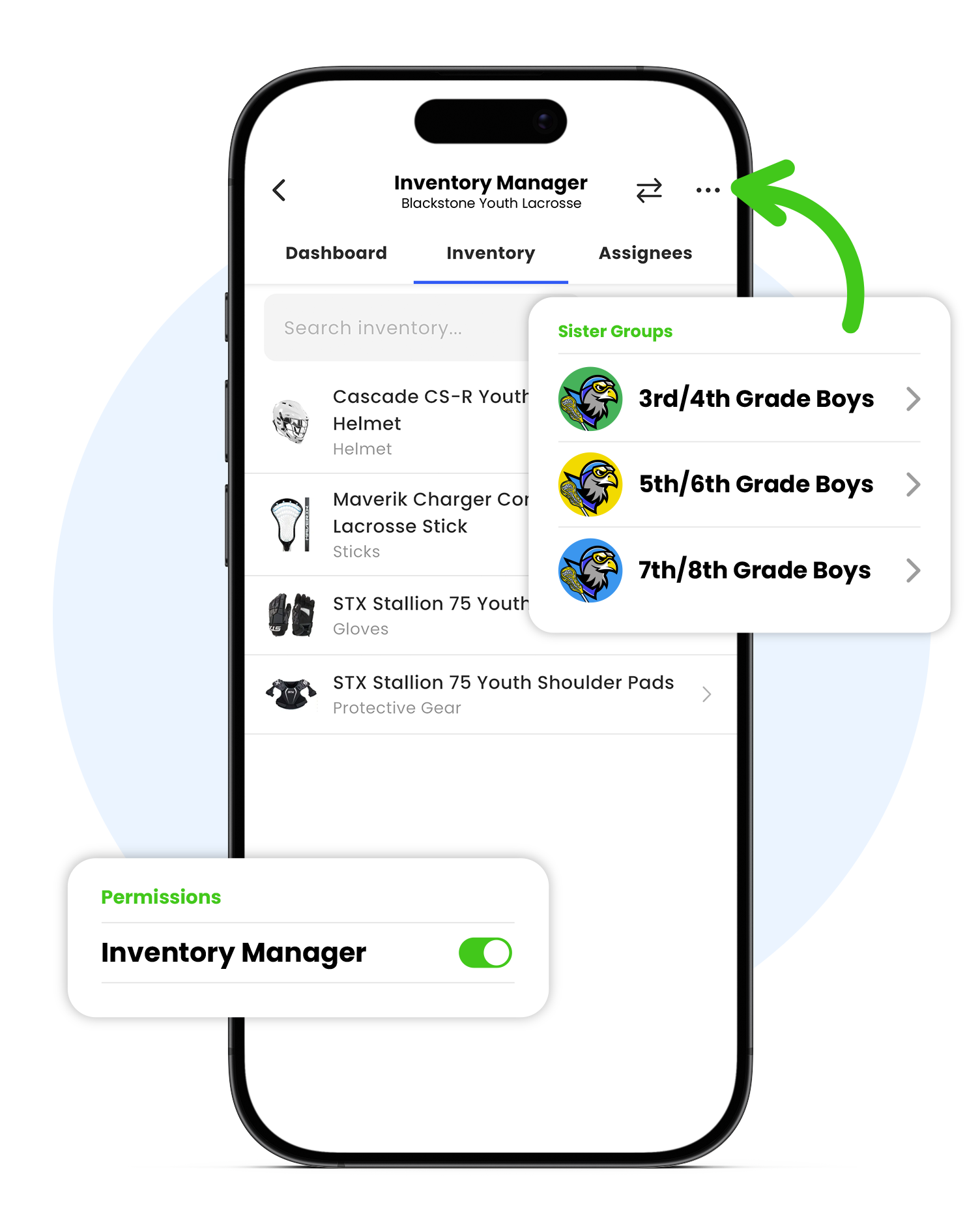 Dashboard mockup