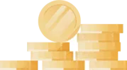 Stacks of gold coins symbolizing money or financial savings.
