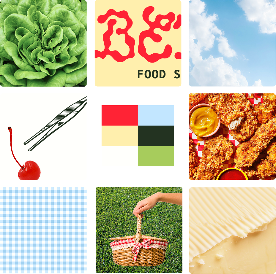 Playful Picnic moodboard